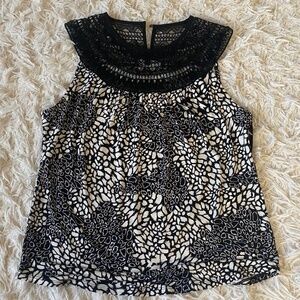 VINTAGE White House Black Market Beaded Tank Top